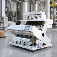 Trieuse de formes couleur CCD intelligente IA haute efficacité pour grains de café, machine de tri de graines multifonctionnelle de haute précision