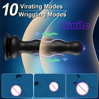 Vibrateur anal ondulatoire, masseur de prostate, plug anal, jouet sexuel pour adultes, pour hommes, femmes, couples, 10 ondulations, 10 vibrations, perles anales