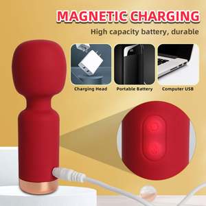 الأكثر مبيعًا عصا صغيرة للقبلة الجنية قابلة لإعادة الشحن مدلك 10 تردد البظر تحفيز هزاز سيليكون + ABS منتجات جنسية - Product Image 6