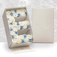 Boîte d'emballage rigide personnalisée en carton pour fleurs avec insert en mousse pour les marques florales et cadeaux