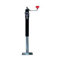 Cric carré manuel 2000 LBS en acier inoxydable antirouille, réglable en hauteur, pour remorques de camping-cars et bateaux