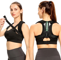 Correcteur de posture respirant en EVA à élasticité réglable pour le haut du dos, soutien de la clavicule, soulagement des douleurs cervicales, unisexe, pour le sport et le fitness
