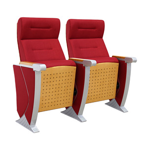 Sillas de Teatro Jiarunde C-857 Rojas con Reposabrazos, Asientos para Auditorio - Product Image 1
