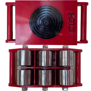 Factory Direct Supply 6ton to 24ton Moving Skate Transport Roller <strong>Cargo</strong> Trolley Machine Hand <strong>Carts</strong> &amp; Trolleys - Product Image 2