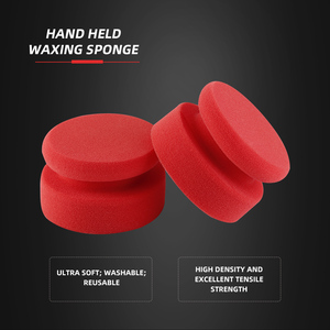 SPTA Applicateur <span class=keywords><strong>de</strong></span> gel pour pneus noir et rouge, tampon <span class=keywords><strong>de</strong></span> nettoyage en <span class=keywords><strong>mousse</strong></span> pour pneus, éponge <span class=keywords><strong>de</strong></span> nettoyage <span class=keywords><strong>de</strong></span> pneus, applicateur <span class=keywords><strong>de</strong></span> soin pour pneus profilé - Product Image 2