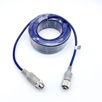 İnce dijital Scart ses AV uzatma kablosu ile 4 5 6 7 8 9 10 13 Pin Mini Din erkek konnektör Jack S Terminal kablosu