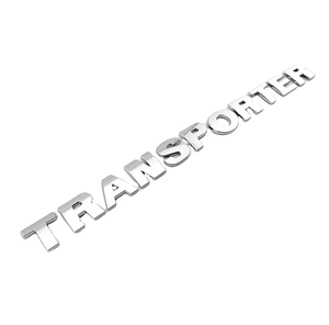 Autocollant en plastique ABS chromé, autocollant avec inscription TRANSPORTER pour Transporter T5 T6 - Product Image 3