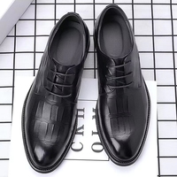 Chaussures Oxford basses pour hommes en similicuir PU, style professionnel et décontracté, grandes tailles, légères, tendance, pour mariage et marié