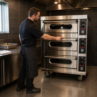 Four à pain et à pizza multi-niveaux, multi-plateaux, 220V 380V, prix compétitif, fourni par une usine chinoise