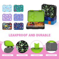 Boîte Bento en Plastique Grande et Mignonne avec Compartiments, Sans BPA, Chauffable, Couvercle Pliable, Contenant Alimentaire pour Transporter les Déjeuners - Vente en Gros