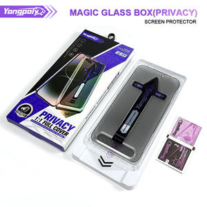 Защитные стекла для экрана с защитой от пыли и шпионажа, закаленное стекло, конфиденциальное покрытие Magic Box для <span class=keywords><strong>iPhone</strong></span> 17, 16, 15, 14 Pro Max - Product Image 6