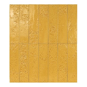 Piastrella Bahia 26 Gialla 6 X 26 Cm Spessore 9 Mm Finitura Lucida Bordi Irregolari - Product Image 2