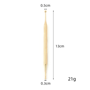 Yüz ve Vücut Refleksolojisi için Paslanmaz Çelik Manuel Akupunktur Kalemi Paslanmaz Çelik Kalem Masaj Aleti Manuel Ağrı Giderici - Product Image 1