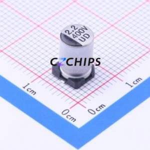 Condensador Electrolítico de Aluminio SMD UD2G2R2M0610, D6.3xL10.2mm 2.2uF 20% 400V 6.3mm - Product Image 1