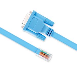 DB9-RJ45コンソールケーブルCiscoデバイス管理シリアルアダプター (6フィート、青) - Product Image 6