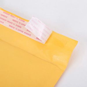Sobres de Burbuja Kraft Ecológicos e Impermeables, Bolsas de Embalaje Acolchadas Amarillas con Autosellado para Envíos - Product Image 6