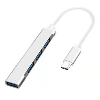 USB tipo C HUB 3,0 3,1 4 puertos Multi USB Splitter adaptador OTG para Xiaomi Macbook PC accesorios de computadora