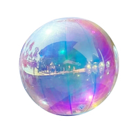 Boule à miroir gonflable en PVC Sphère publicitaire Décoration de scène de mariage élégante pour les événements de fête pour les événements et l'utilisation commerciale