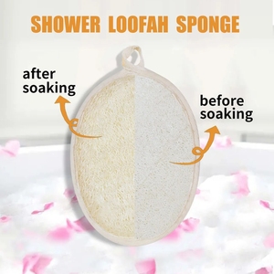 Serviette de bain exfoliante en loofah pour le dos, naturelle, elliptique, pour usage domestique quotidien - Product Image 5