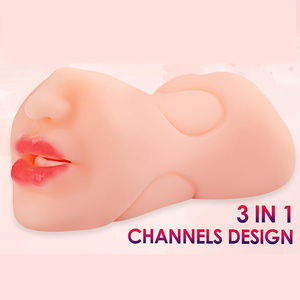 Usine En Gros Sex Toys Vagin Artificiel Anus <span class=keywords><strong>Bouche</strong></span> pour Hommes Masturbation Vente à Chaud TPE Masturbateur Mâle Chatte De Poche - Product Image 3
