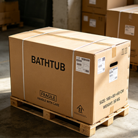 Boîte d'expédition pour baignoire robuste 50 kg, boîtes d'emballage en carton ondulé à double paroi imprimées sur mesure pour palettes