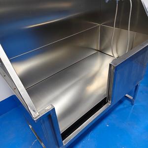 Baignoire écologique en acier inoxydable avec échelle et marches pour grands chiens - Station de nettoyage pour salle de bain - Product Image 4