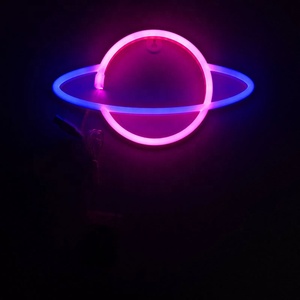 Led Planet <span class=keywords><strong>Neon</strong></span> Signs Blue Kids <span class=keywords><strong>Neon</strong></span> Lights Panneaux muraux décoratifs <span class=keywords><strong>Lampe</strong></span> actionnée pour les fournitures de fête Art mural de chambre - Product Image 3