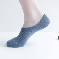 Chaussettes invisibles en coton, chaussettes courtes respirantes antidérapantes en silicone, logo personnalisé OEM pour hommes et femmes