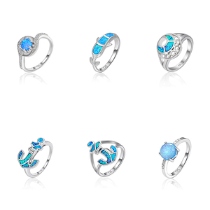 Xyop 925 sterling Silver Jewelry thiết kế tiên tiến <span class=keywords><strong>Opal</strong></span> nhẫn cho phụ nữ tùy chỉnh bán buôn Quà Tặng - Product Image 1