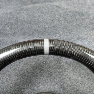 Volante Deportivo de Fibra de Carbono Real para Ford <span class=keywords><strong>Mustang</strong></span> Modelo 2010-2014, Volante de Cuero de Alta Calidad Personalizado - Product Image 3