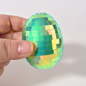 Customized Disco Ball PET Easter Egg Hanging Decorations Hot Selling Factory Price Fast Delivery Ornaments for Easter Decor - Product Image 5