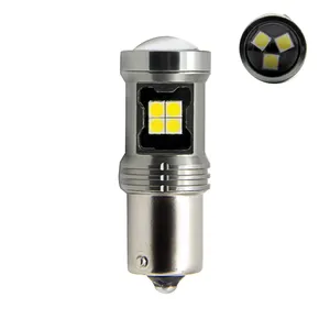 P21W 1156 Led Gloeilamp 1157 3156 3157 7440 7443 15 Smd 3030 Led Richtingaanwijzer Remlicht 12V 24V Wit Voor Universele Auto