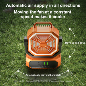 Ventilador de Camping para Exteriores con Banco de Energía, Linterna LED, Control Remoto, Gancho, Ventilador de Escritorio Portátil Recargable para Viajes, Tiendas de Campaña, Playa, Picnic, Pesca - Product Image 5