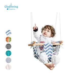Suave del cojín del respaldo y cuerda PE niños clásico bebé lona colgando Swing asiento niño seguro interior <span class=keywords><strong>de</strong></span> tela bebé - Product Image 1