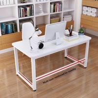 Nouveau modèle de bureau d'ordinateur épaissi, bureau rectangulaire pour la maison et le bureau, surface en panneau artificiel, bureau simple pour étudiants