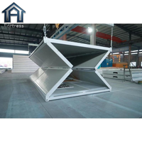 Maison conteneur pliable résistante aux intempéries, cabine modulaire en acier robuste pour la vie en extérieur par tous les temps, le travail et l'hébergement