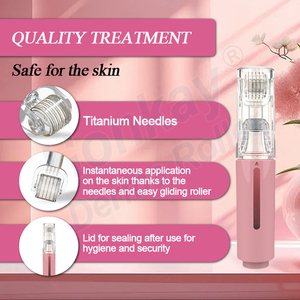 Mini tự động <span class=keywords><strong>Micro</strong></span> Con lăn tóc râu lông mày tăng trưởng Derma con lăn mắt Brow Lip Booster con lăn với dầu - Product Image 3