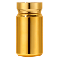Capsules de médicaments vides en plastique personnalisées, bouteilles rechargeables, placage or argent, comprimés pratiques, Capsules pilules, conteneur d'emballage