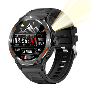 Montre connectée KT76 AMOLED pour appels, fréquence cardiaque, comptage des pas, suivi du sommeil, boussole, étanche 3ATM - Product Image 2