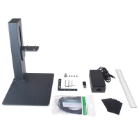 Mini machine de marquage laser portable à double lumière 2W Rouge 10W Bleu 2-en-1 Nouvelle Prise en charge DXF/PLT/BMP pour divers matériaux