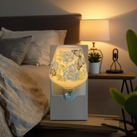 Lampe de chevet moderne et simple Guangli GL-TC1 en céramique et porcelaine, avec ampoule à incandescence blanc chaud, à brancher