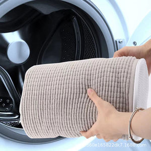 Nouveau produit <span class=keywords><strong>Chenille</strong></span> sac de lavage de chaussures réutilisable ménage Anti-déformation soin pour le stockage de la Machine à laver - Product Image 3
