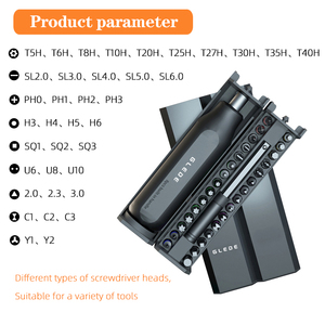 <span class=keywords><strong>GLEDE</strong></span> 40 en 1 Multifonction CRV Bits Tournevis Set Outil de réparation d'appareils électroménagers alimenté à la main Prix d'usine Emballé dans une boîte - Product Image 5