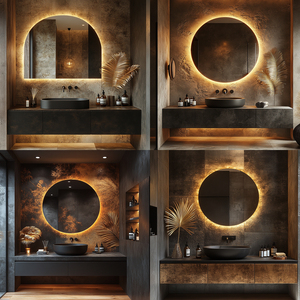 Design moderno LED parete Smart specchio rettangolare salone specchio con <span class=keywords><strong>retroilluminazione</strong></span> illuminata - Product Image 2