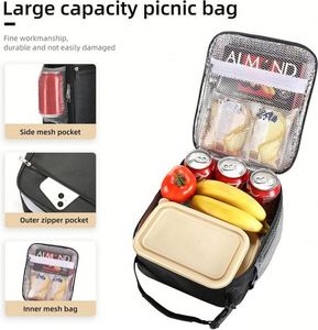 Sac à lunch isotherme portable de haute qualité pour enfants, vente en gros, sacs à lunch multifonctionnels pour enfants avec logo - Product Image 2