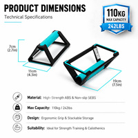 Barre de musculation pliable et empilable BNcompany, en ABS antidérapant, robuste, couleur personnalisée, pour la musculation à domicile