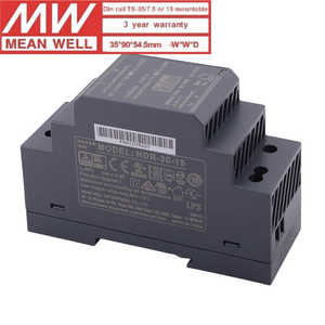 Fuente de Alimentación de Riel <span class=keywords><strong>DIN</strong></span> de 30W Mean Well HDR-30-15 Ultra Delgada de Salida Única AC DC 15V 2A <span class=keywords><strong>para</strong></span> Montaje en Riel <span class=keywords><strong>DIN</strong></span> - Product Image 4