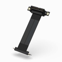 180 degrés PCIe 3.0 4X mâle à femelle câble d'extension en PVC 90 degrés accessoire d'ordinateur convertisseur de carte réseau sonore en Stock