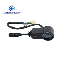 Interruptor Combinado para Columna de Dirección Genhorizon, Conector Redondo de Ocho Pines, Control de Luces y Señales de Giro para Cargadora de Ruedas Universal