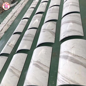 Nội Thất Trang Trí Nội Thất Tự Nhiên Đá La Mã Bằng Đá Cẩm Thạch Trắng Cột - Product Image 2